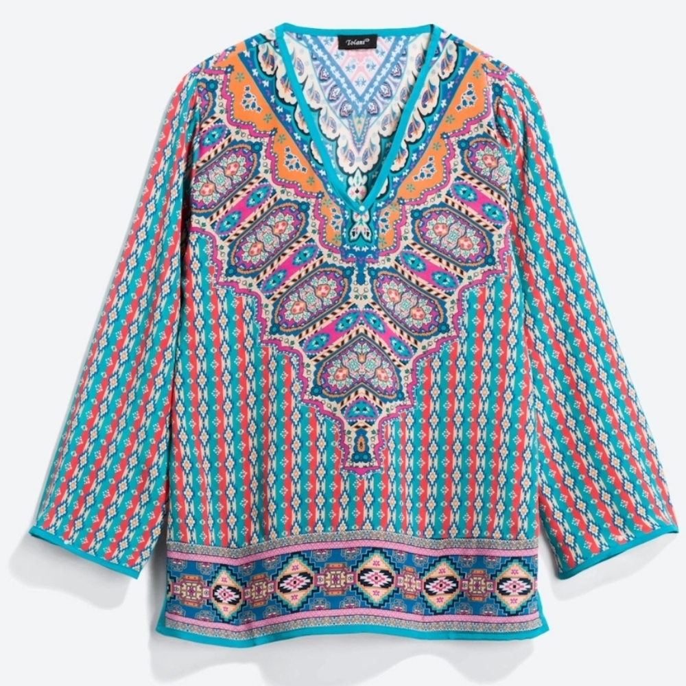 TOLANI Silk Blouse M